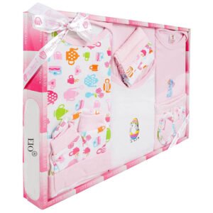 EIO New Born Baby Gift Set -13 Piecess (Pink)